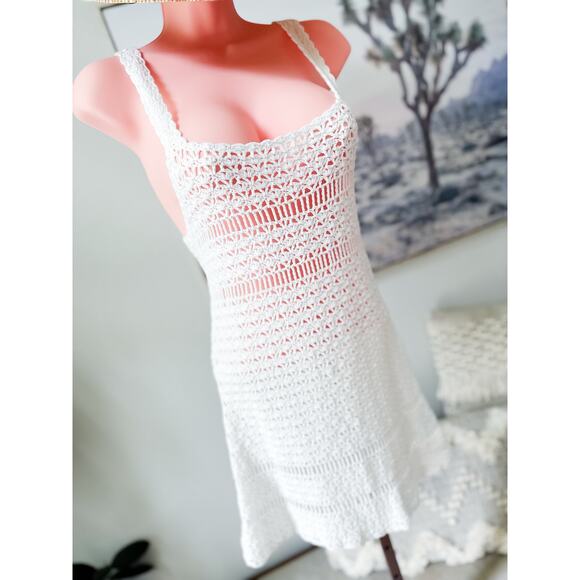 Whispers of the Shoreline handwoven Crocheted Dream dress for Seaside Wandering - Picture 1 of 7